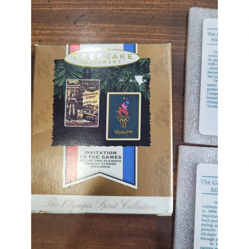 1996 Atlanta Olympics Hallmark Keepsake Ornament  Invitation to the Games